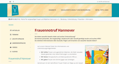 Desktop Screenshot of frauennotruf-hannover.de